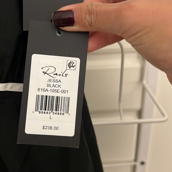 Rails Jessa Contrast Trim Midi Dress L NWT - Picture 6 of 7